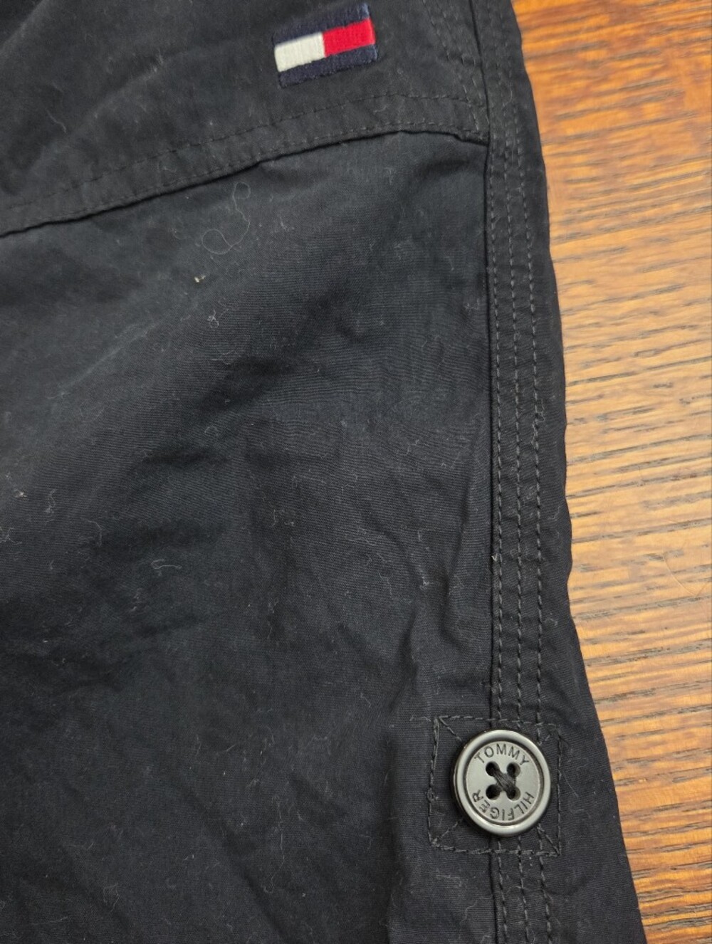 Tommy Hilfiger Black Bermuda Roll Tab Shorts Size Women's XL NWT New - Picture 8 of 11